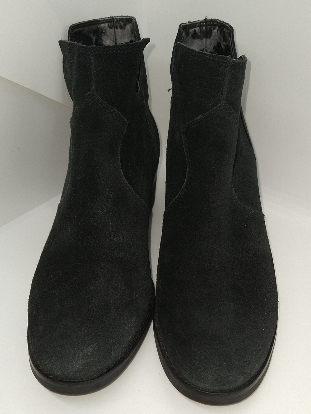 Cole Haan Black Suede Ankle Booties